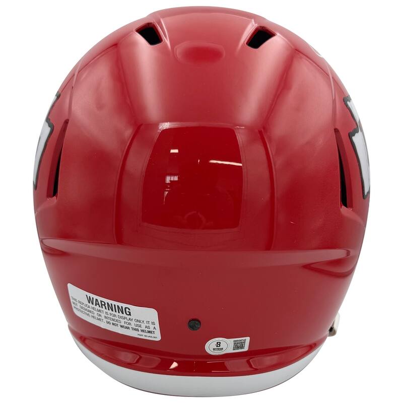 Chris Jones Autographed Kansas City Chiefs Signed Full Size Replica Football Helmet Beckett COA - 8' x 11'