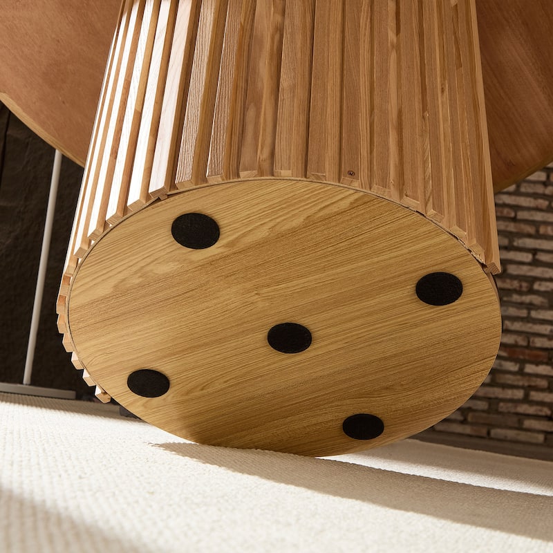 46.45" Modern MDF Round Dinner Tables for Dining Room