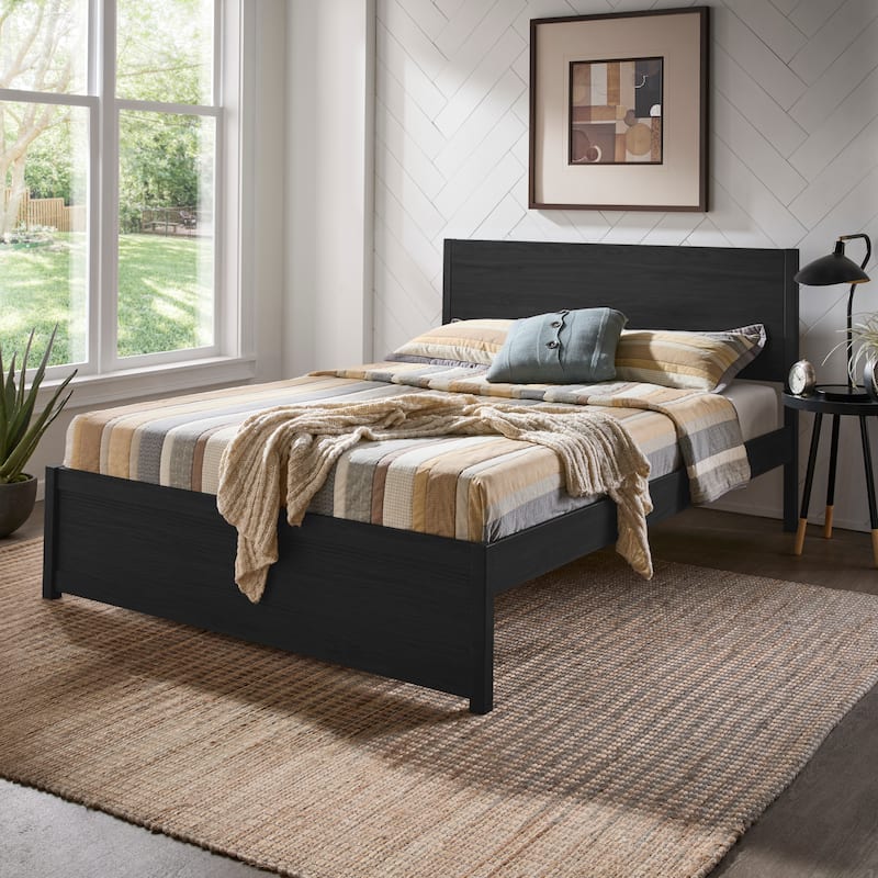 Wimberley Wood Finish Panel Platform Queen Bed by iNSPIRE Q Modern
