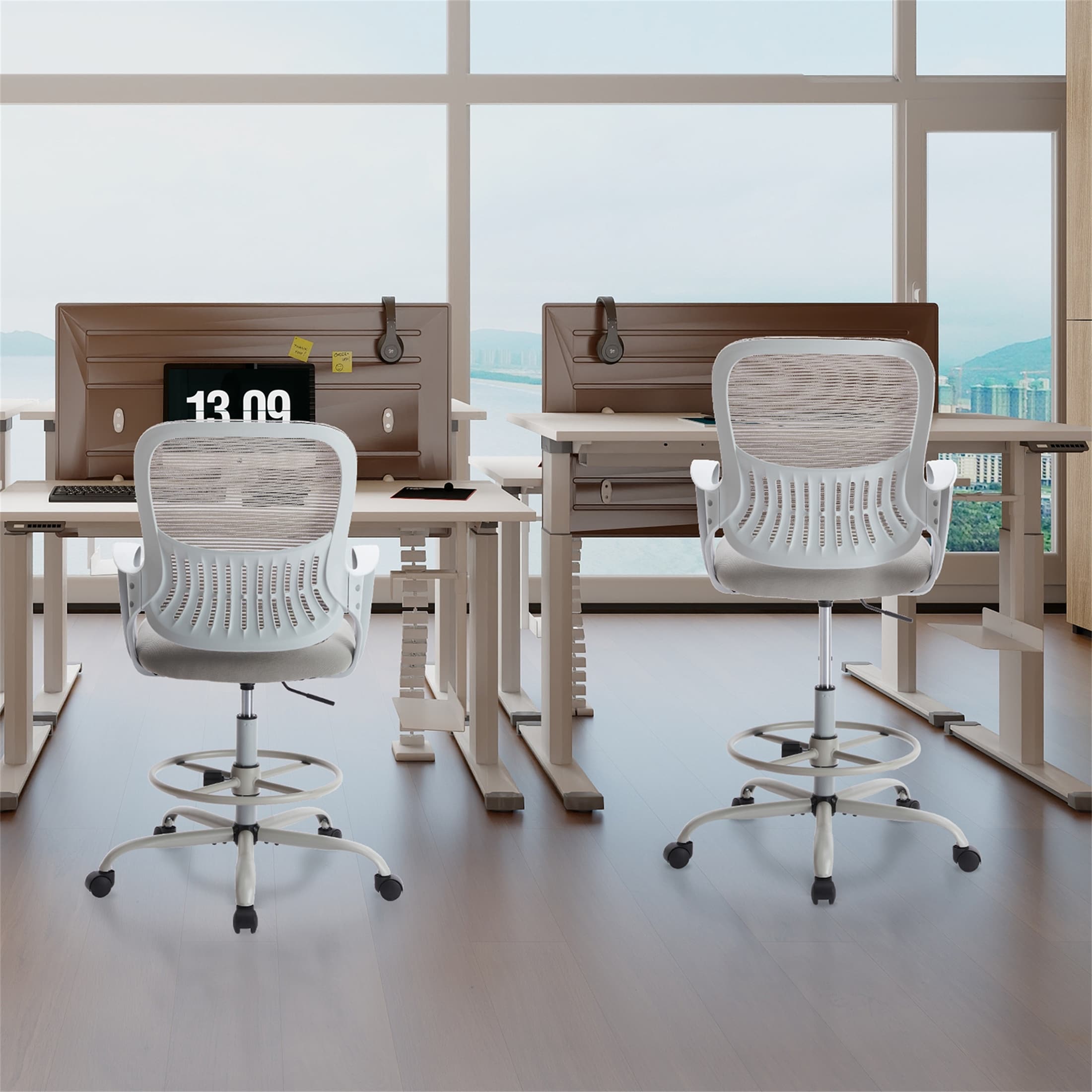 Tall standing hotsell desk chair