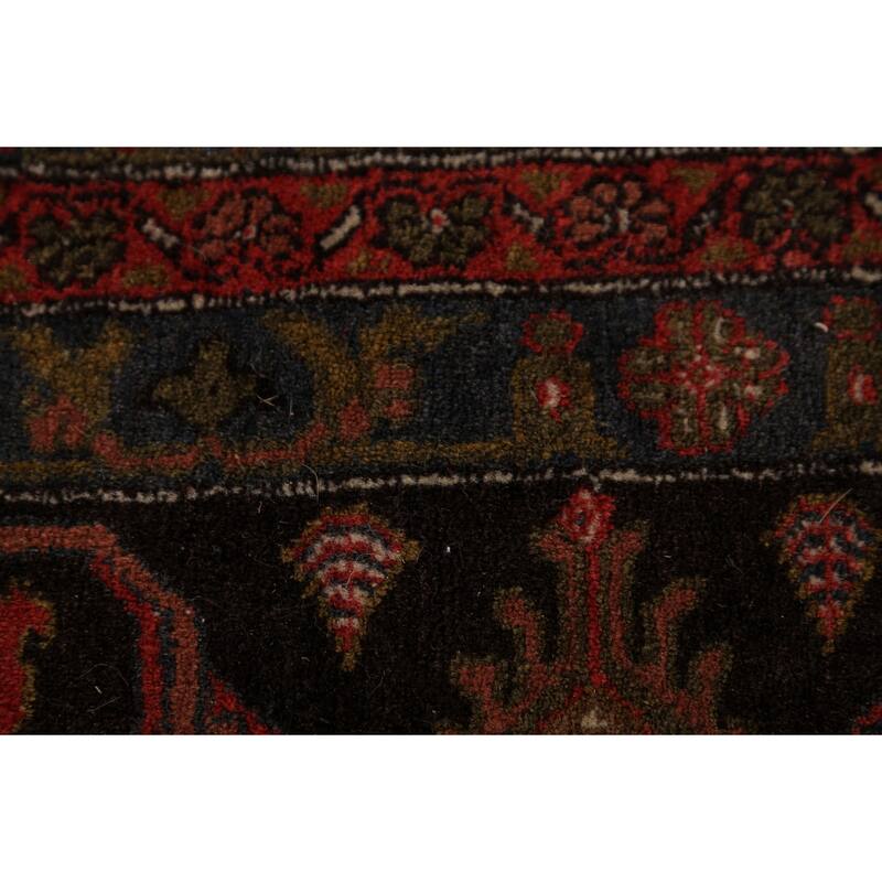 Medallion Serab Persian Vintage Area Rug Handmade Wool Carpet - 6'7" x 9'8"