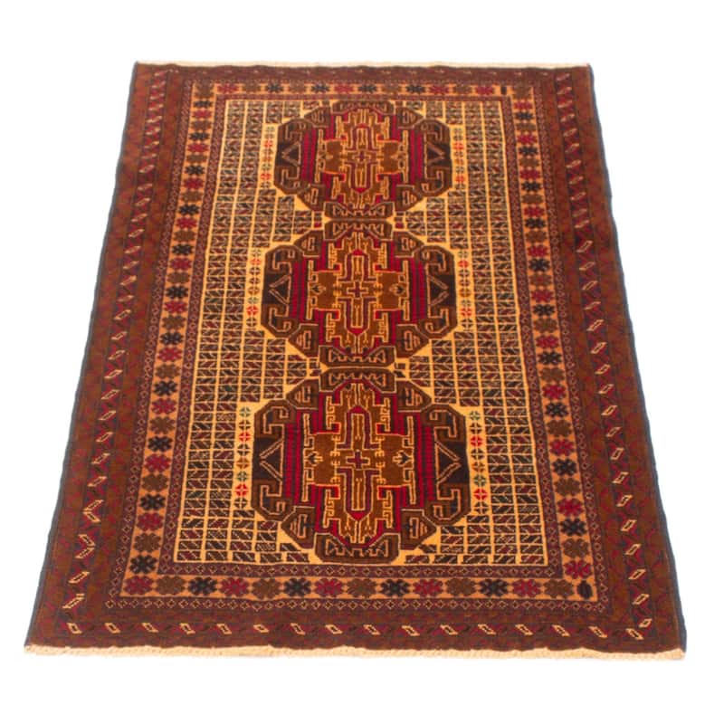 Teimani Brown Rug 2'9" x 5'1" - 2'9 x 5'1