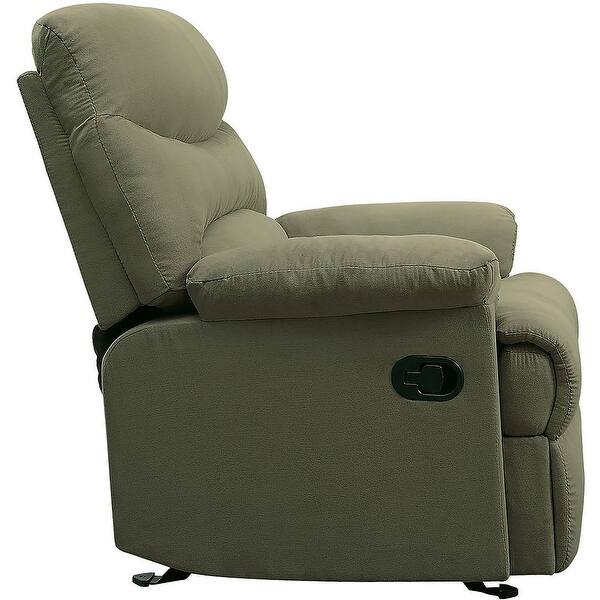 slide 1 of 5, Arcadia sage microfiber recliner