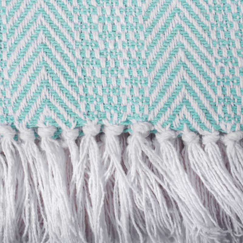 DII Herringbone Stripe Decorative Throw