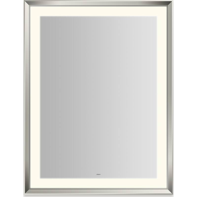 Robern YM3343RPCMD3 Sculpt 33"W x 43"H Rectangular Flat Metal Framed - Polished Nickel