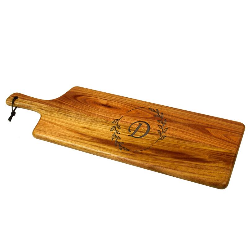 Picnic at Ascot Personalized Acacia Charcuterie Board Paddle - D