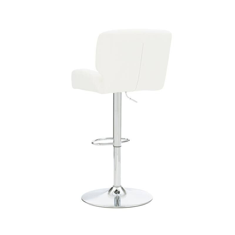 Reilly Adjustable Faux Leather Barstool