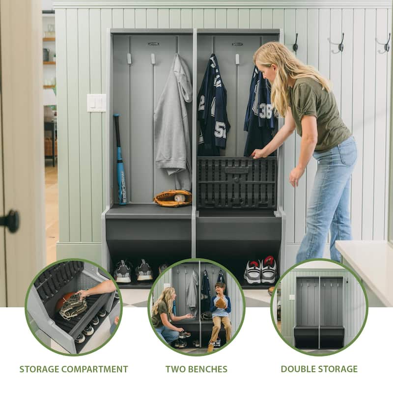 Lifetime Home and Garage Grey Plastic Storage Locker