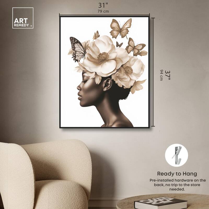 In Her Thoughts I Canvas by Art Remedy