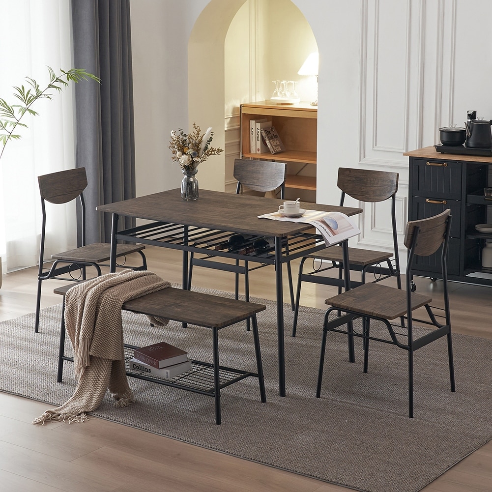 Mecor 5 piece best sale dining table set