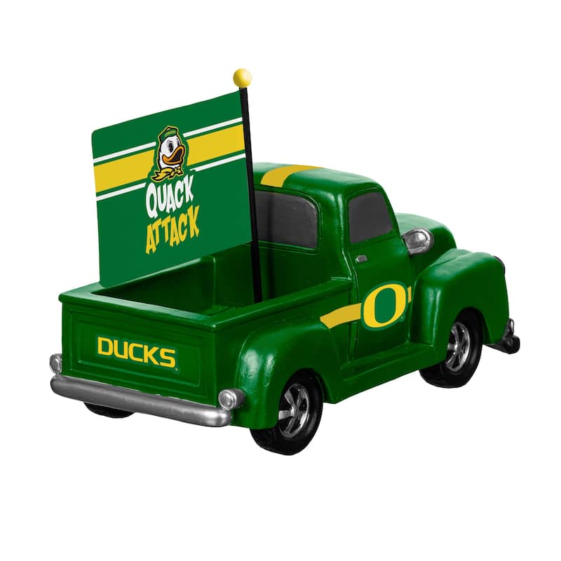 NCAA Rally Truck Garden Statue with Team Flag