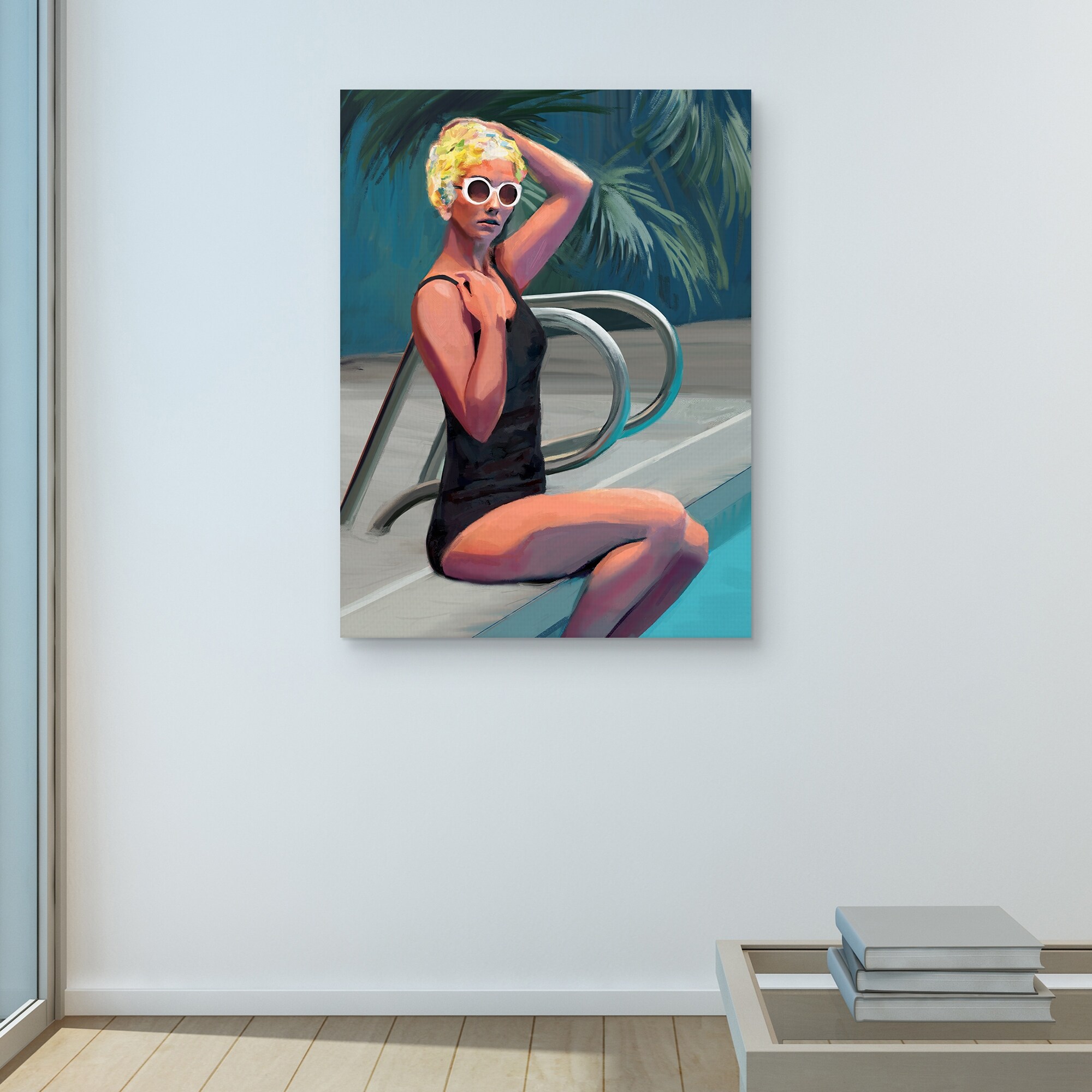 Retro Beach Girls I by Studio Arts Canvas Art Print - Bed Bath
