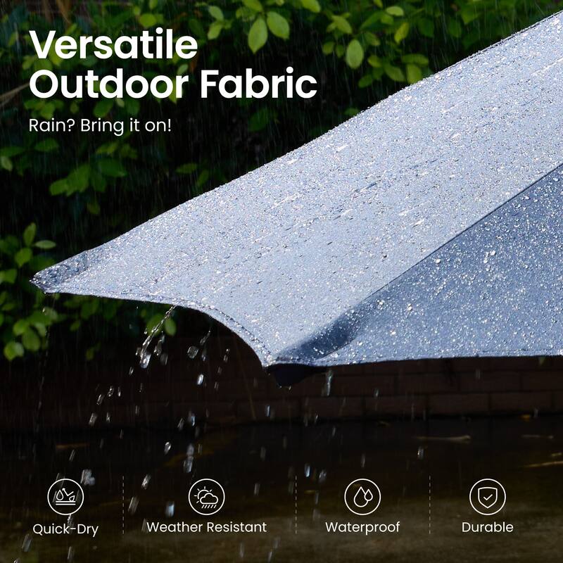 ​OVIOS 15ft Double Side Patio Umbrella Extra Large with Crank