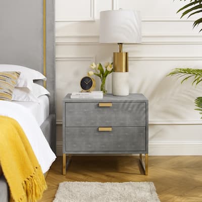 Ammon 2 Drawers Side Table