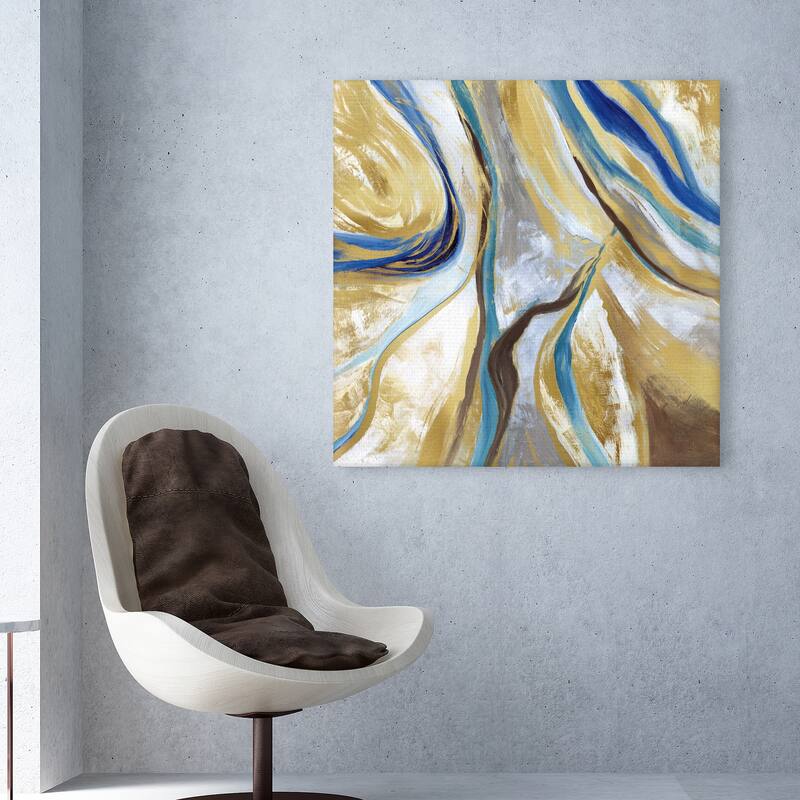 Agate & Gold II by Nan Canvas Art Print
