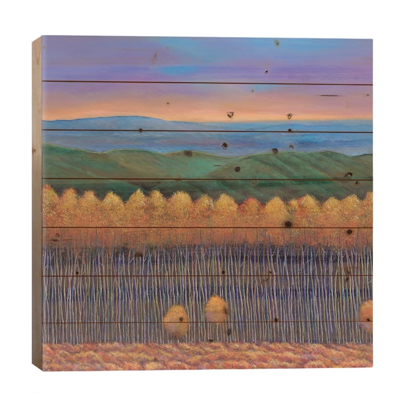 Aspen Perspective Print On Wood by Johnathan Harris - Multi-Color - 26x26x1.5