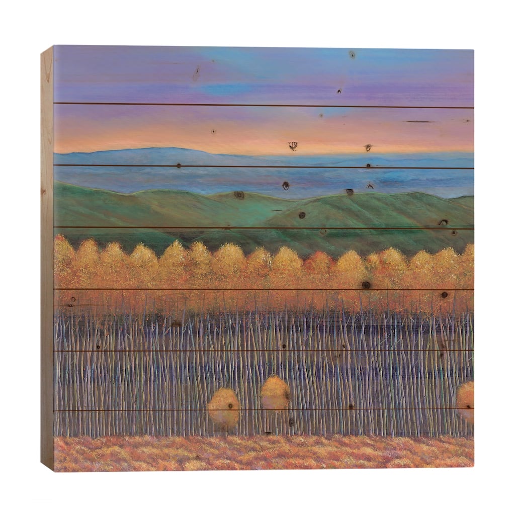 Aspen Perspective Print On Wood by Johnathan Harris - Multi-Color