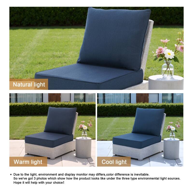 Sunbrella Indoor Outdoor Chair Cushion and Pillow