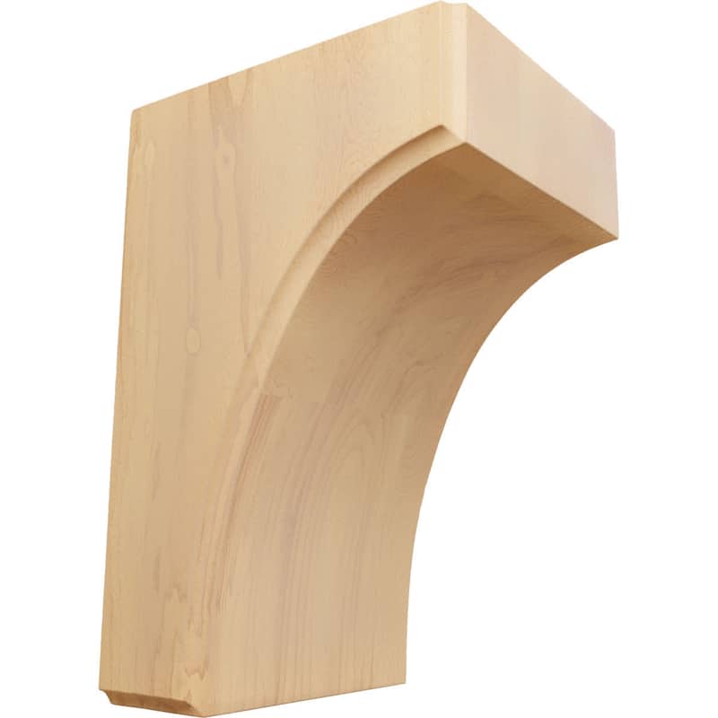 Clarksville Bracket - 3 1/2"W x 4"D x 6"H - Red Oak