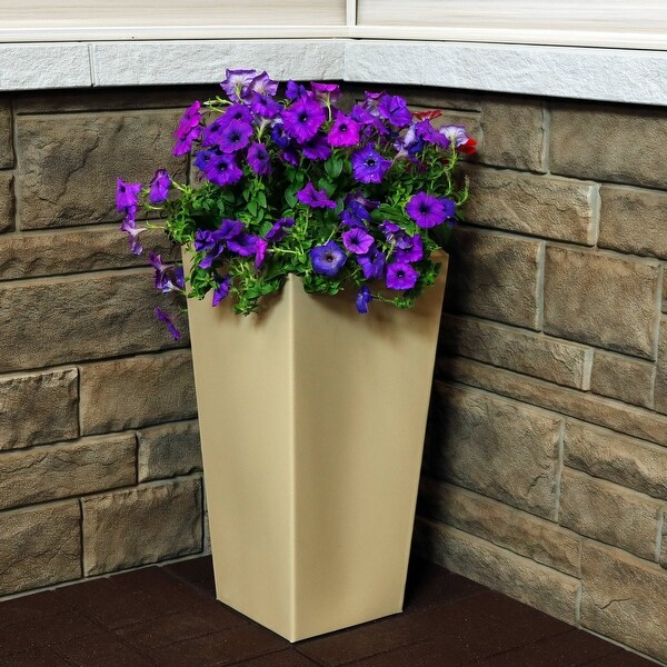 Meghan Indoor/Outdoor Flower Pot Planter - Desert - 11-Inch - Single - 1