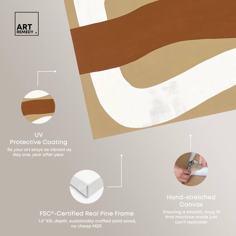 Minimal Wavy I Canvas by Art Remedy, Gallery Wrapped