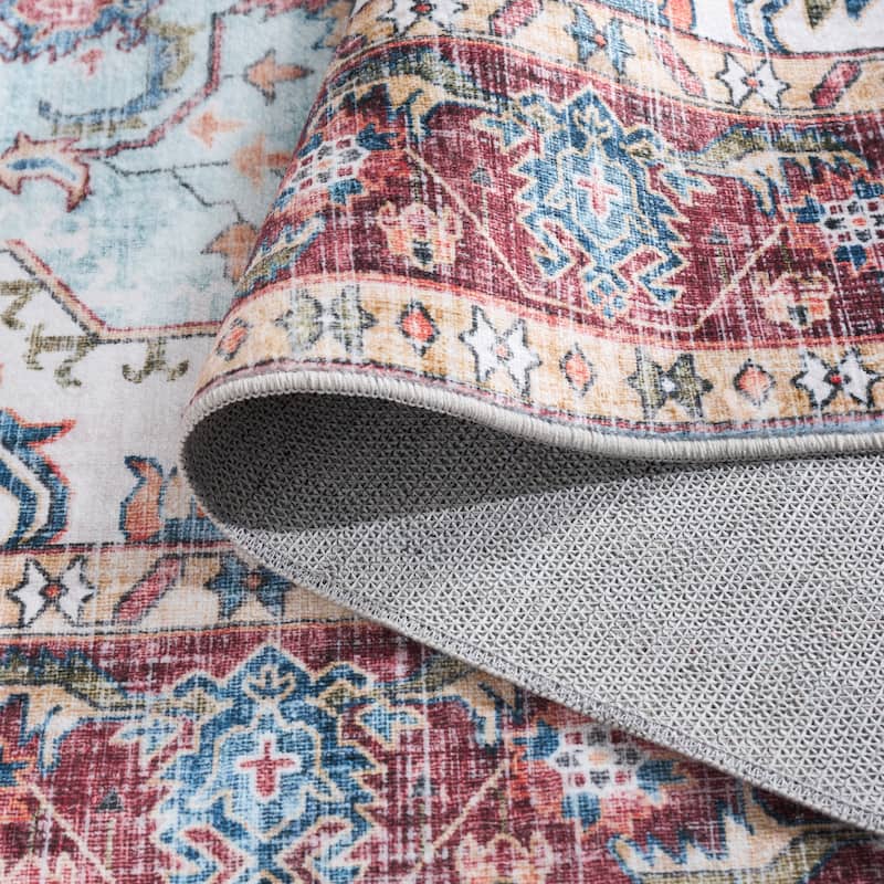 Martha Stewart Savastina Machine Washable & Slip Resistant Rug