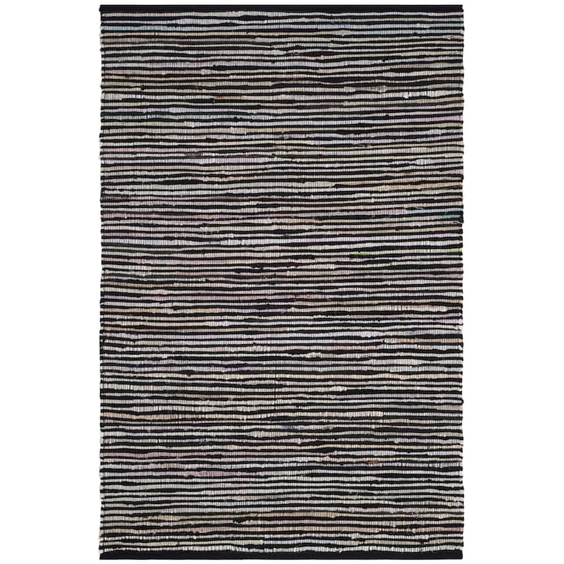 SAFAVIEH Handmade Rag Rug Sevim Casual Stripe Cotton Rug