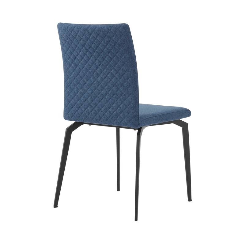 Lyon Fabric and Metal Dining Room Chairs - Set of 2