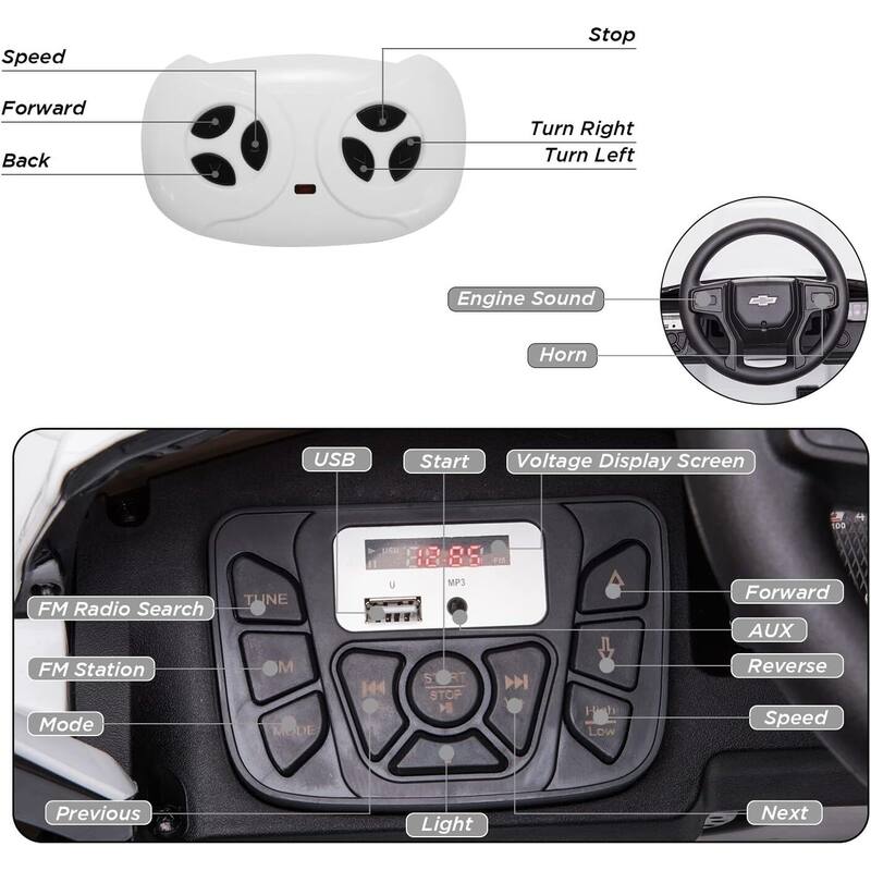 12V Kids Ride on Truck,Electric Ride on Car