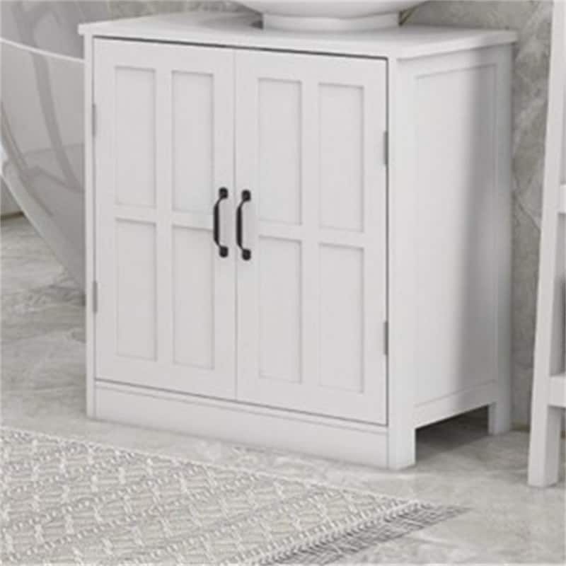 Bathroom Sink Cabinet with Adjustable Shelf(No Sink) - White