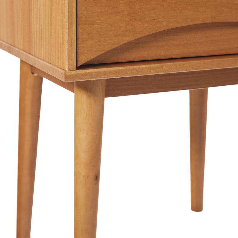 Middlebrook Designs Mid-Century Curved-Drawer Nightstand