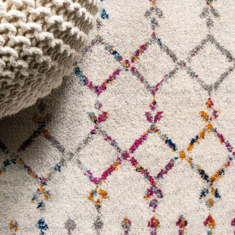 JONATHAN Y Modern HYPE Boho Vintage Diamond Area Rug