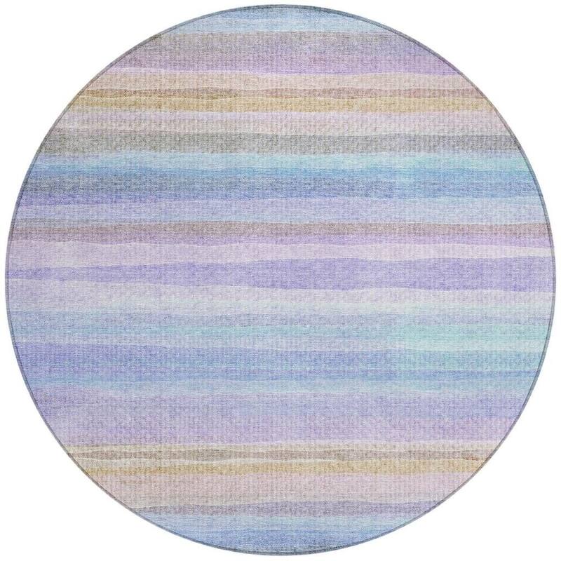 HomeRoots Striped Transitional Rectangle Outdoor Rug