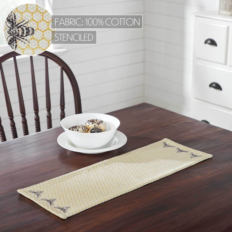 Buzzy Bees Runner 12x36 - 12x48 - Red