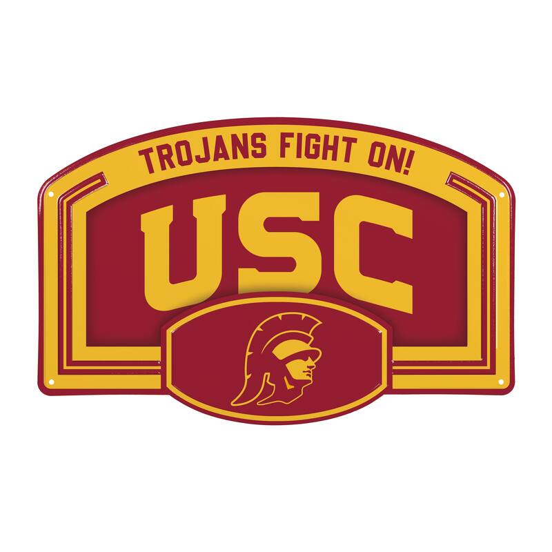 University of Southern California Embossed Steel Wall Sign, 11" x 17"