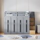 preview thumbnail 12 of 18, Twin Size Loft Bed with Two-Tone Storage Stairs and Pull-Out Wardrobes