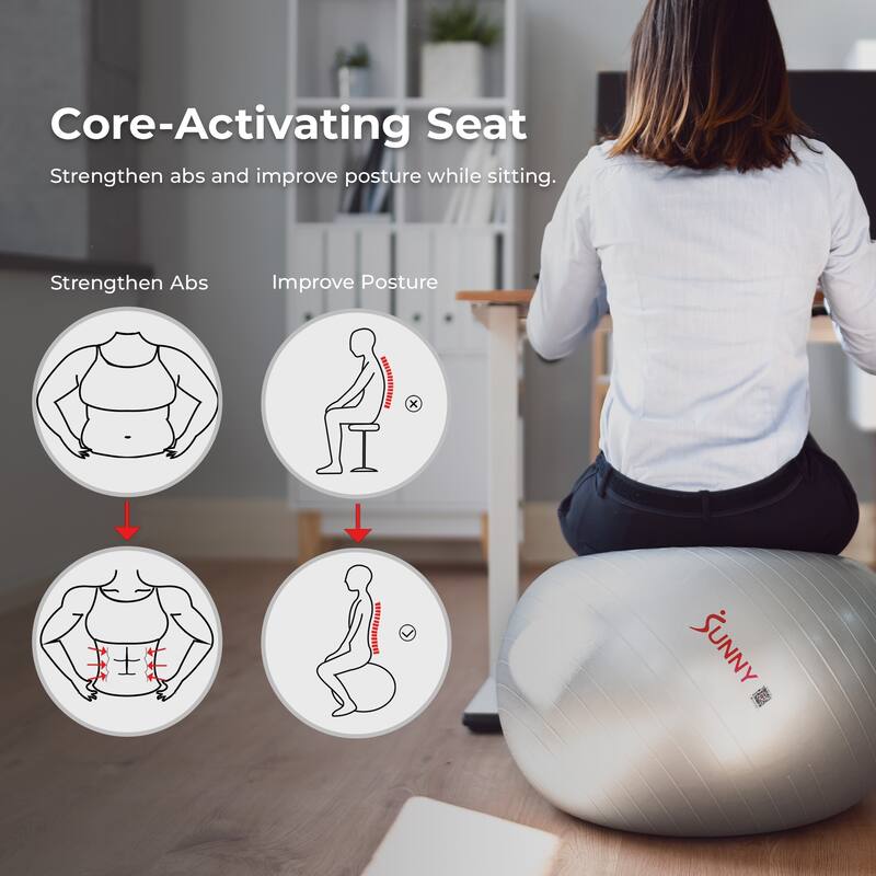 Sunny Health & Fitness Premium Yoga Ball X-Small 45CM EB02