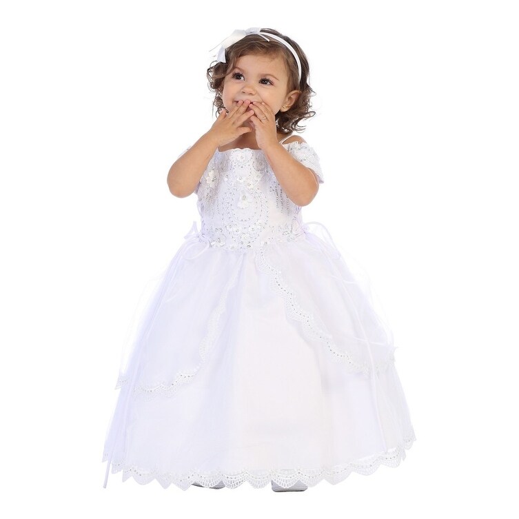 cute baby girl baptism dresses