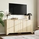 preview thumbnail 9 of 22, 61" Large Buffet Sideboard Cabinet with 4 Fluted Doors and Storage - 61x15.7x31.5in Multi