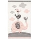 preview thumbnail 7 of 13, SAFAVIEH Carousel Kids Merja Elephant Rug 2' x 3' - Pink/Ivory