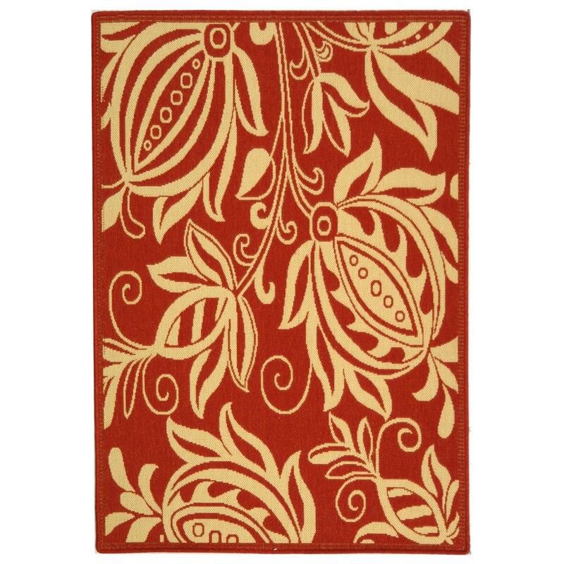 SAFAVIEH Courtyard Leatrice Indoor/ Outdoor Patio Backyard Rug