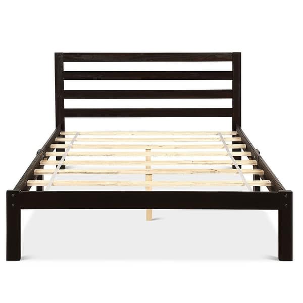 Shop Platform Bed Full Size Bed Frame Wood Slat Support