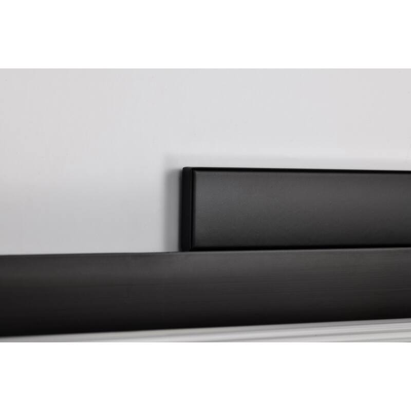 Larissa 24 Inch LED Vanity 3000K CCT Black Finish Opaque Glass
