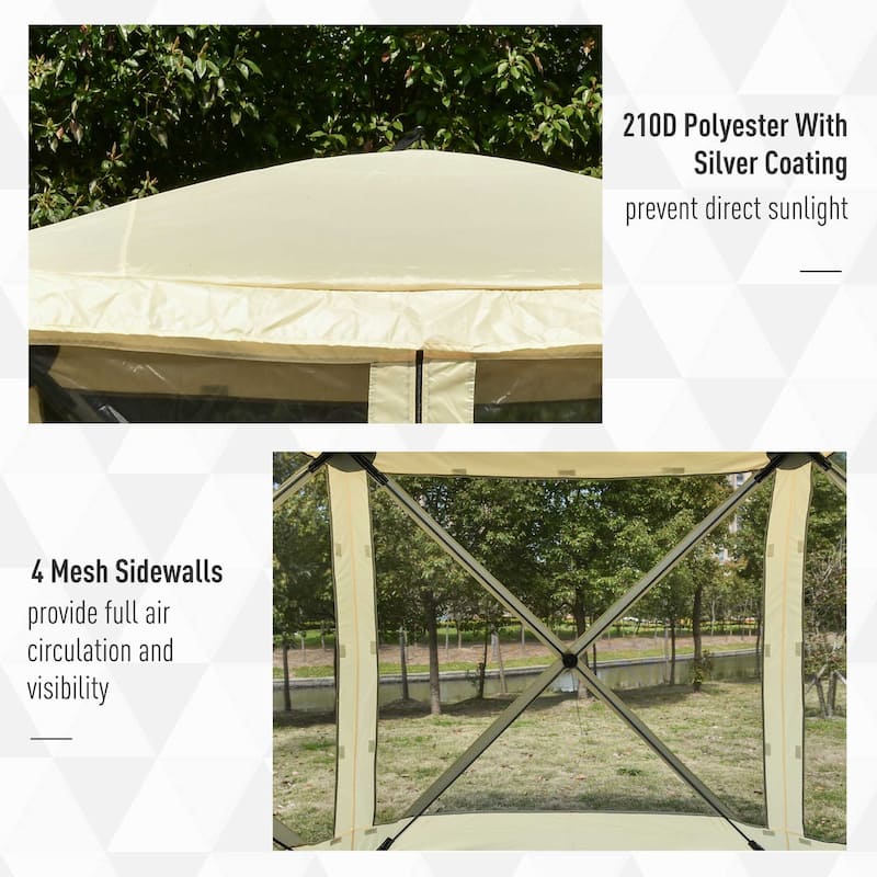 Outsunny Pop Up Camping Canopy