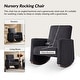 preview thumbnail 29 of 29, Julia 29.5"W Modern Solid Wood Nursery Rocking Chair with Lumbar Pillow by HULALA HOME