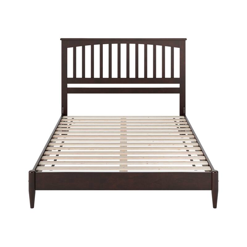 Solid Wood Low Profile Platform Bed - Espresso Finish, Modern Design, Twin Twin XL Full Queen King