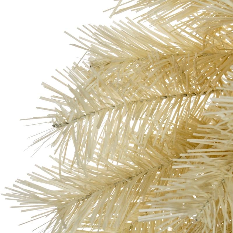 Kurt Adler 30-Inch Unlit Cream Wreath - White