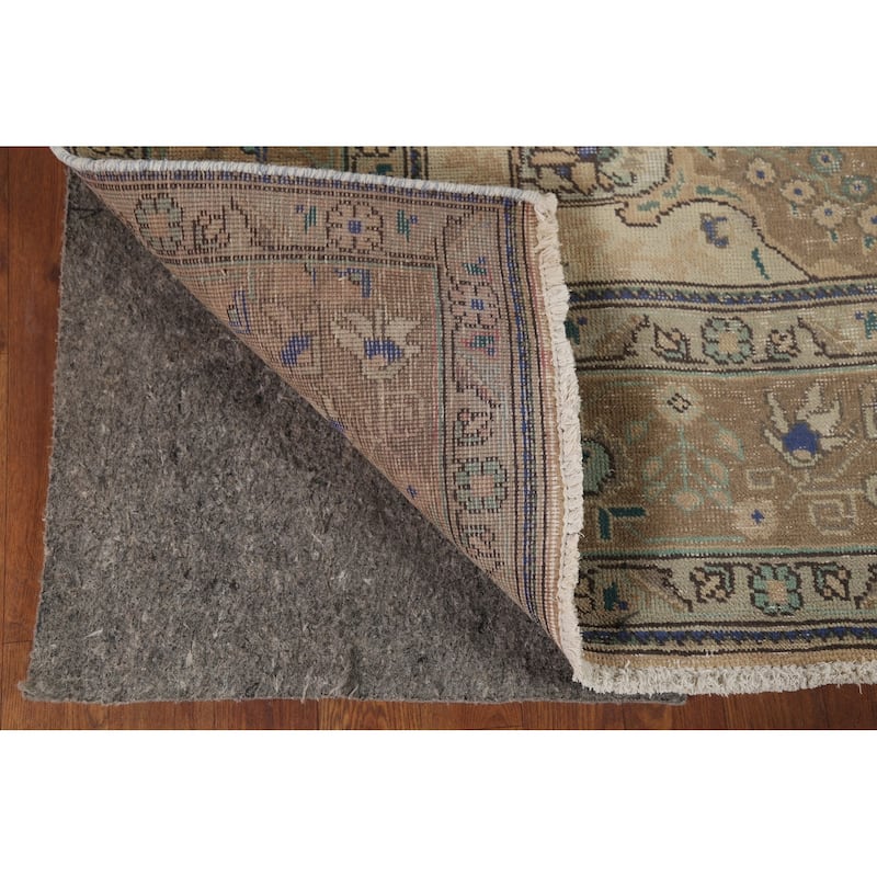 Tabriz Persian Vintage Area Rug Handmade Bedroom Wool Carpet - 6'6"x 9'9"