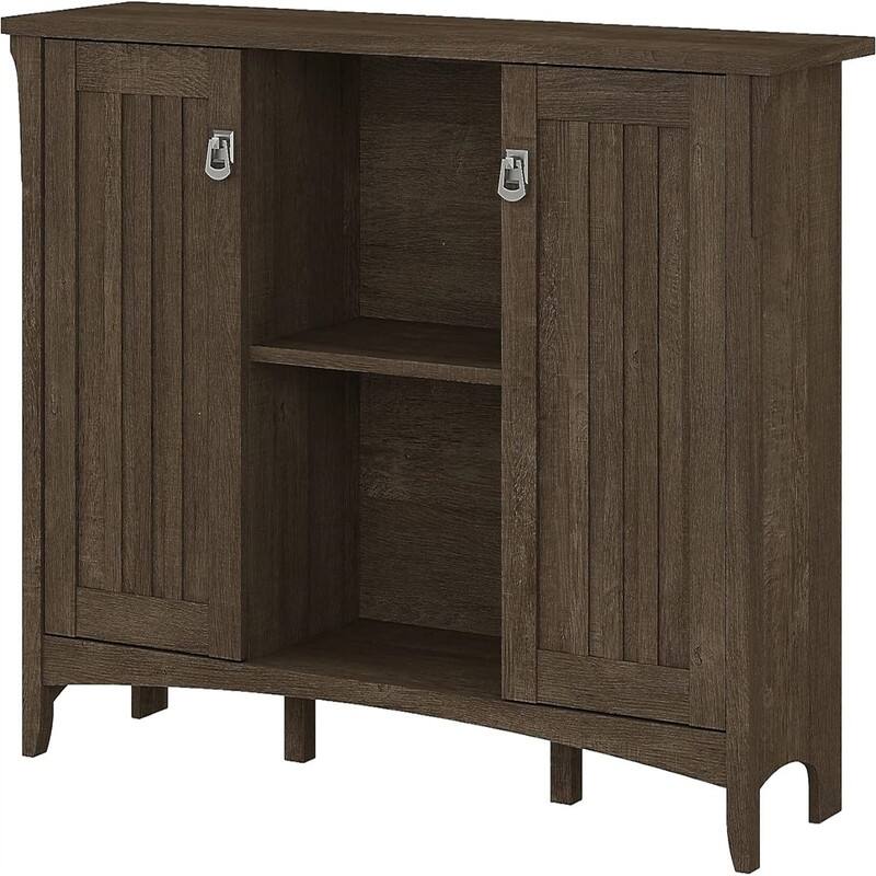 Buffet Cabinet - 12.76"D x 46.22"W x 29.96"H - Ash Brown