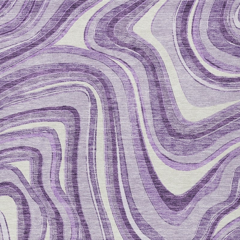 HomeRoots Abstract Transitional Rectangle Outdoor Rug
